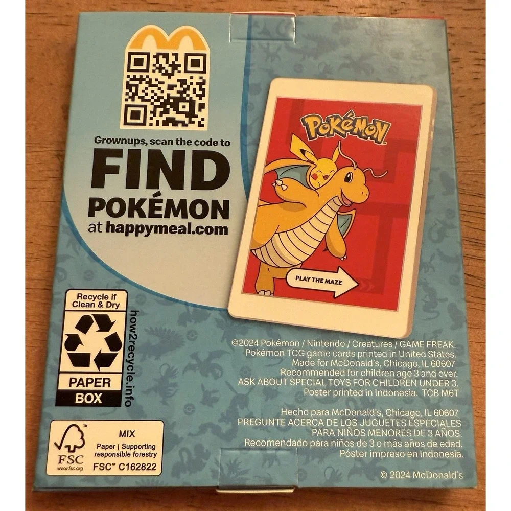 2025 McDonald's Happy Meal Pokémon Dragon Discovery‎ Pack Jigglypuff SEALED